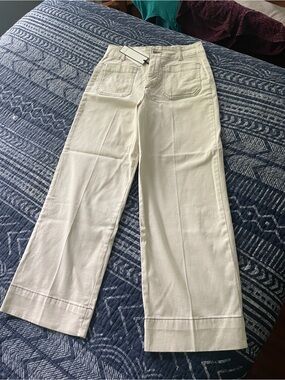 bagatelle Cream Wide-Leg Jeans